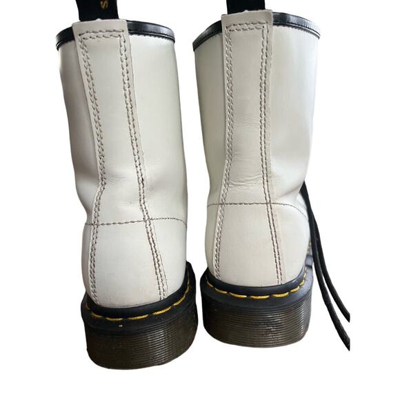 Doc Martens airwair bouncing soles Combat Boot White womens 6, men’s 5 EU 37 - Picture 5 of 9